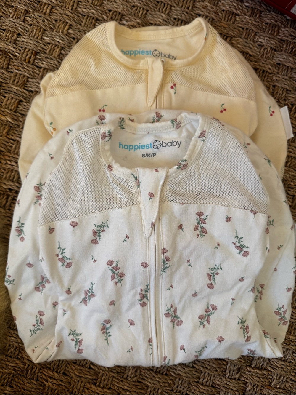 Happiest Baby Sleepea Floral Sleepsacks - Cream, Yellow, and Pink